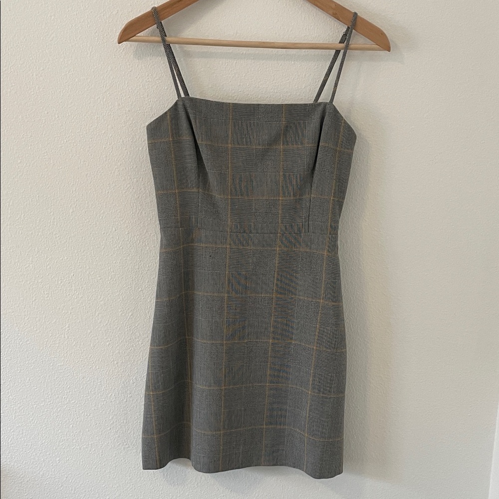 Wilfred Gray Checkered Mini Dress size 2